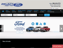 Tablet Screenshot of delacyford.com